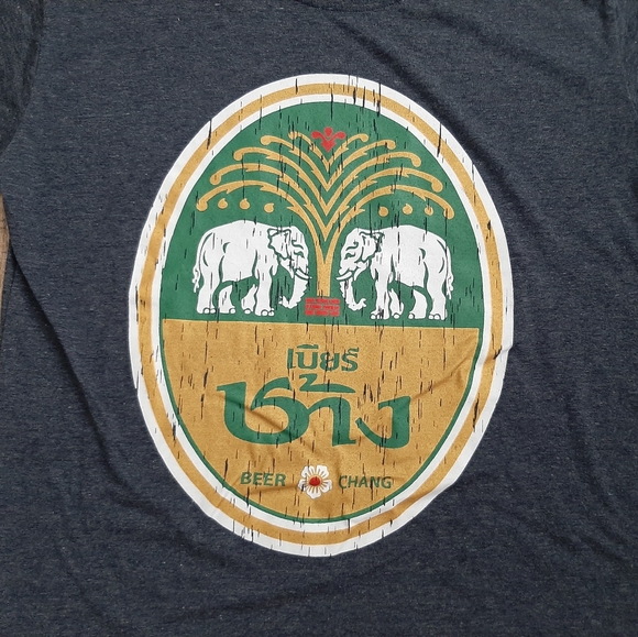 Vintage Chang Beer Elephant T-Shirt Large - Picture 2 of 2